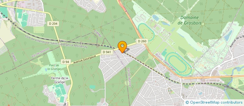 localisation de l'entreprise LES FILLES DE VILLECRESNES  VILLECRESNES