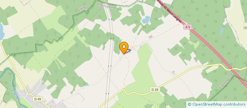 localisation de l'entreprise LES FILLES DIEU  VILLEMOYENNE