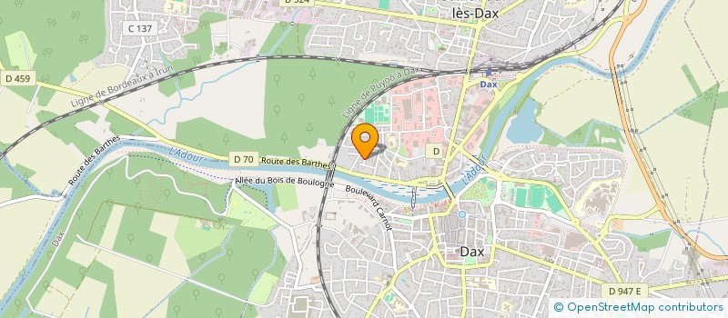 localisation de l'entreprise LES FILLES DU SABLAR à DAX