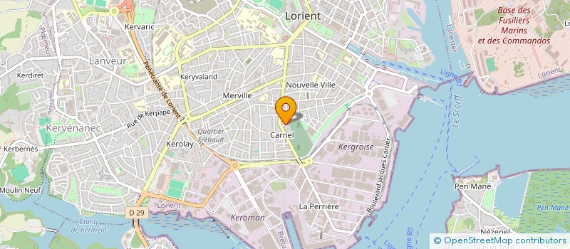 localisation de l'entreprise LES FILLES DU TELEPHONE à LORIENT