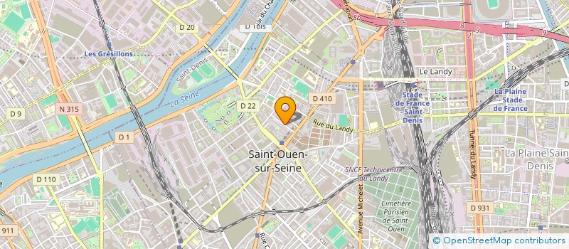 localisation de l'entreprise LES FILLES EN C à SAINT-OUEN-SUR-SEINE