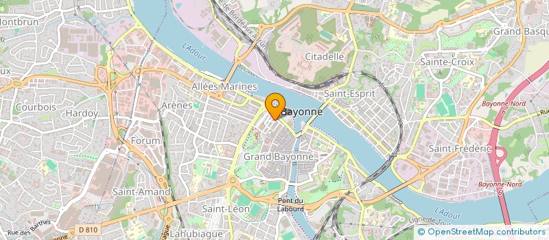 localisation de l'entreprise LES FILLES EN OR à BAYONNE