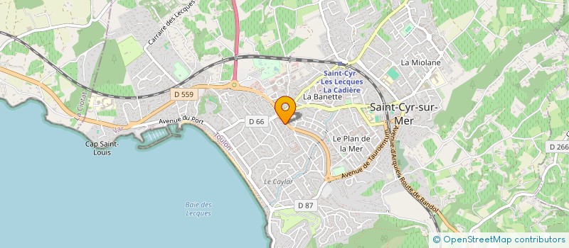 localisation de l'entreprise LES FILLES ET LES GARCONS à SAINT-CYR-SUR-MER