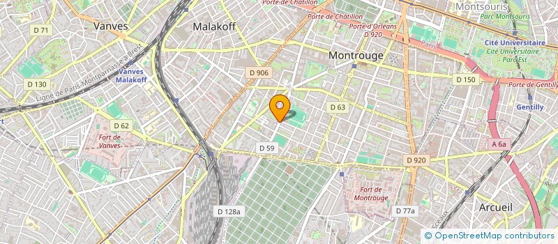 localisation de l'entreprise LES FILLES H  MONTROUGE