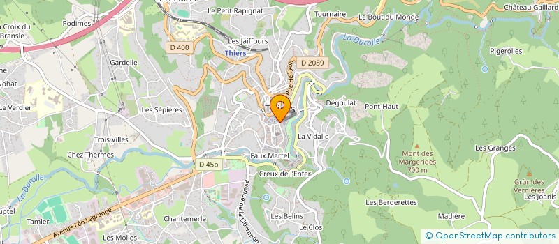 localisation de l'entreprise LES FILLEULS DE SAR MARIE AMELIE DE BOURBON SICILES ET DE SAR MGR ANTOINE MARIE PHILIPPE LOUIS D'ORLEANS DUC DE MONTPENS  THIERS