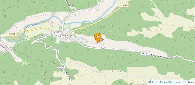 localisation de l'entreprise LES FILLOTES  ALLEMAGNE-EN-PROVENCE