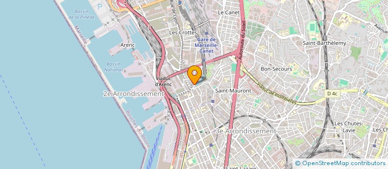 localisation de l'entreprise LES FILMS A L'HORIZON à MARSEILLE