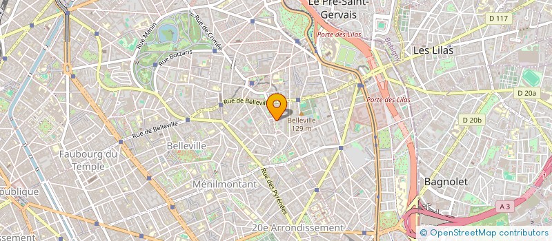 localisation de l'entreprise LES FILMS A LA PATTE à PARIS