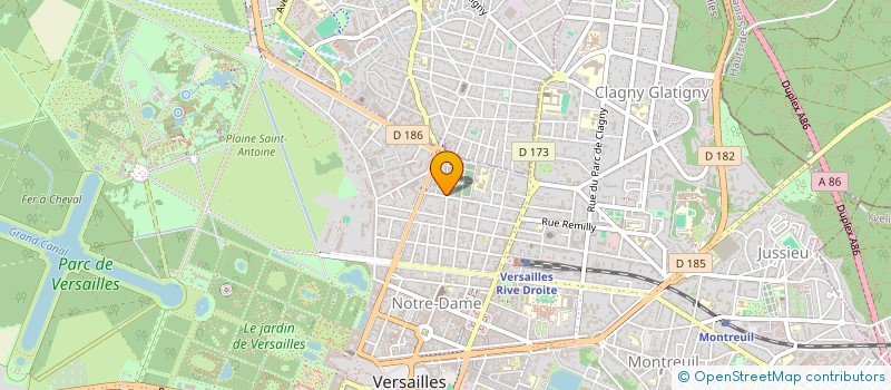 localisation de l'entreprise LES FILMS A REBROUSSE-POIL à VERSAILLES
