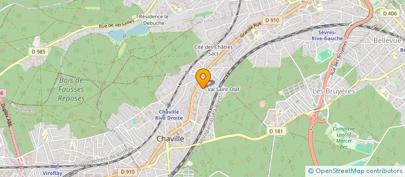 localisation de l'entreprise LES FILMS AWALE à CHAVILLE
