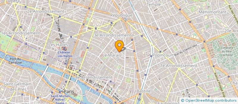 localisation de l'entreprise LES FILMS BLEU à PARIS