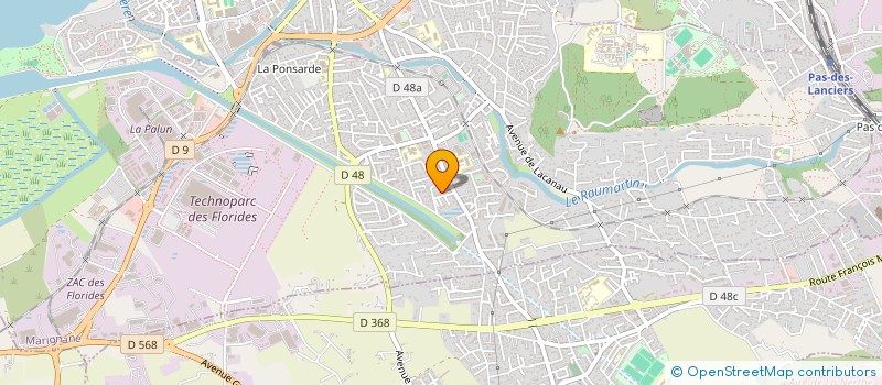 localisation de l'entreprise LES FILMS D'A COTE  MARIGNANE