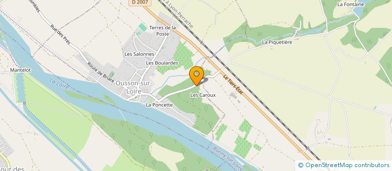 localisation de l'entreprise LES FILMS DANS LA LUNE à OUSSON-SUR-LOIRE