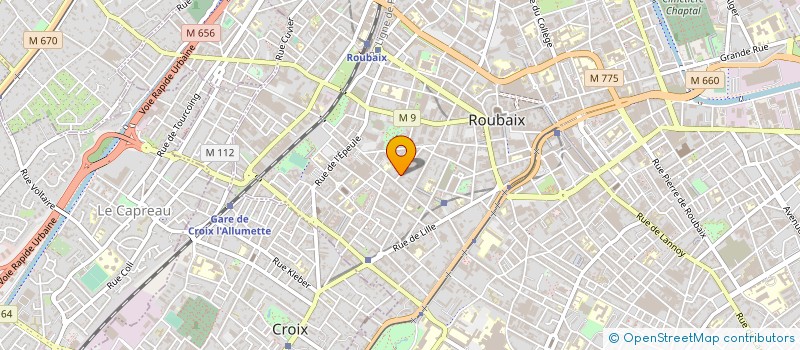 localisation de l'entreprise LES FILMS DE L ATELIER  ROUBAIX