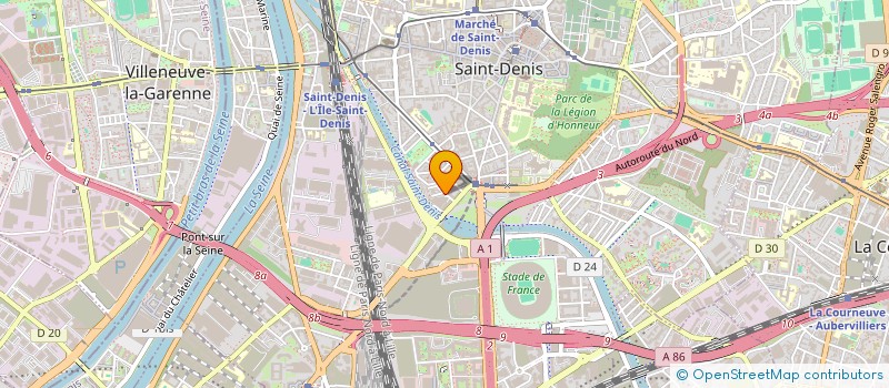 localisation de l'entreprise LES FILMS DE L'ETOILE à SAINT DENIS