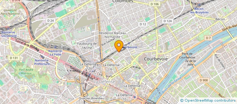localisation de l'entreprise LES FILMS DE L'ETRAVE à COURBEVOIE