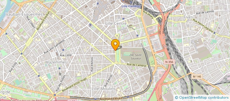 localisation de l'entreprise LES FILMS DE L'ILE à LILLE