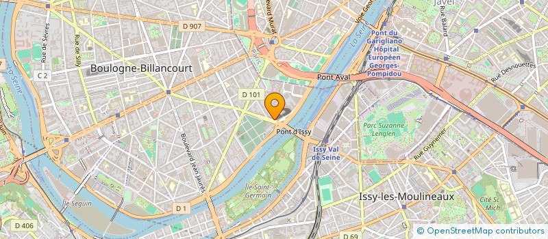 localisation de l'entreprise LES FILMS DE LA COLLINE à BOULOGNE-BILLANCOURT