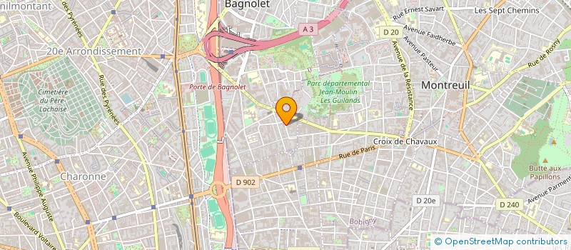 localisation de l'entreprise LES FILMS DE LA JETEE à BAGNOLET
