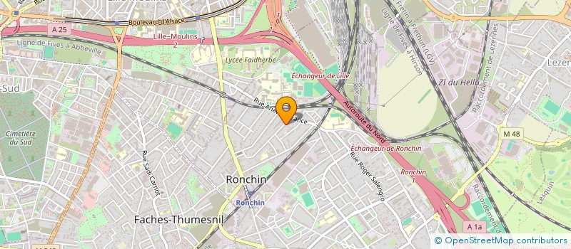 localisation de l'entreprise LES FILMS DE LA MANIVELLE  RONCHIN