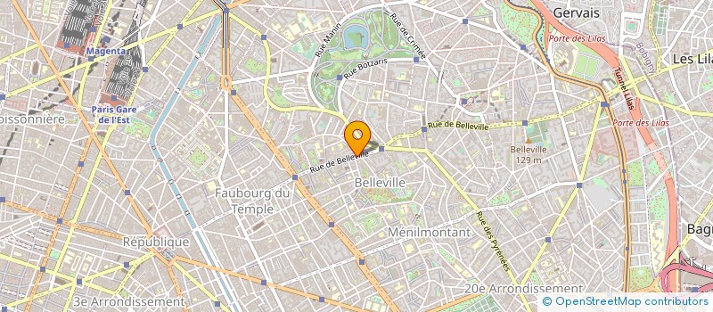 localisation de l'entreprise LES FILMS DE LA NEBULEUSE à PARIS