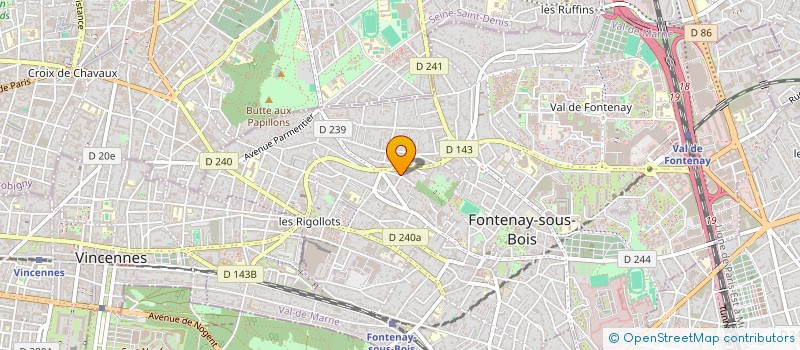 localisation de l'entreprise LES FILMS DE LA PLAINE à FONTENAY-SOUS-BOIS