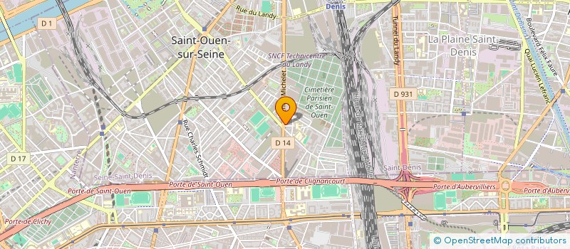 localisation de l'entreprise LES FILMS DE NACRE à SAINT-OUEN-SUR-SEINE