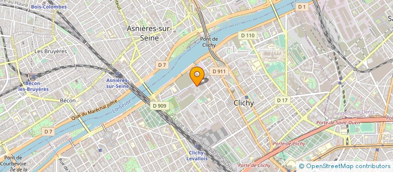 localisation de l'entreprise LES FILMS DES QUATRE RIVES à CLICHY
