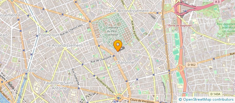 localisation de l'entreprise LES FILMS DU BOCAL à PARIS