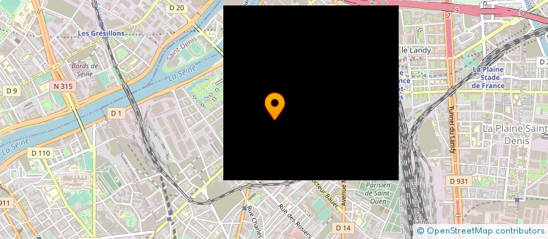 localisation de l'entreprise LES FILMS DU CHAT BLANC à SAINT-OUEN-SUR-SEINE