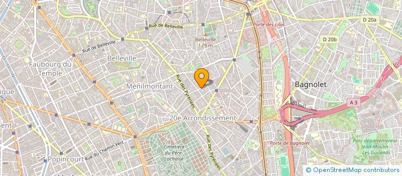 localisation de l'entreprise LES FILMS DU CHAT SAUVAGE  PARIS