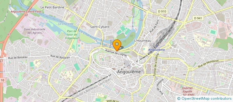 localisation de l'entreprise LES FILMS DU HERISSON à ANGOULEME