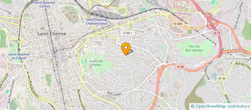 localisation de l'entreprise LES FILMS DU HIBOU à SAINT-ETIENNE