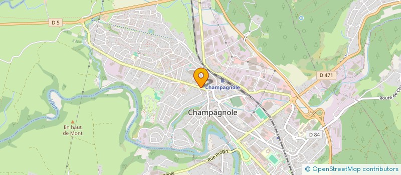 localisation de l'entreprise LES FILMS DU JURA VERT SARL à CHAMPAGNOLE