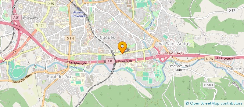 localisation de l'entreprise LES FILMS DU PAPILLON à AIX-EN-PROVENCE