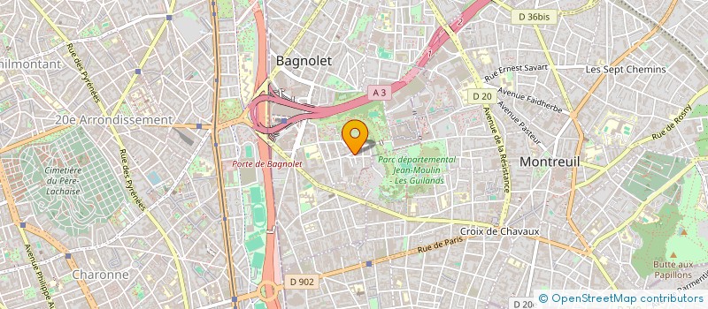 localisation de l'entreprise LES FILMS DU PERISCOPE à BAGNOLET