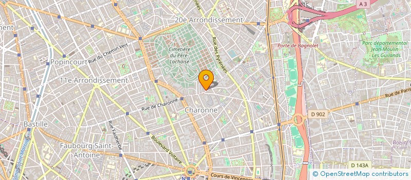 localisation de l'entreprise LES FILMS DU PHARE  PARIS