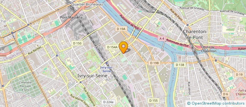 localisation de l'entreprise LES FILMS DU PIN SOLITAIRE à IVRY-SUR-SEINE