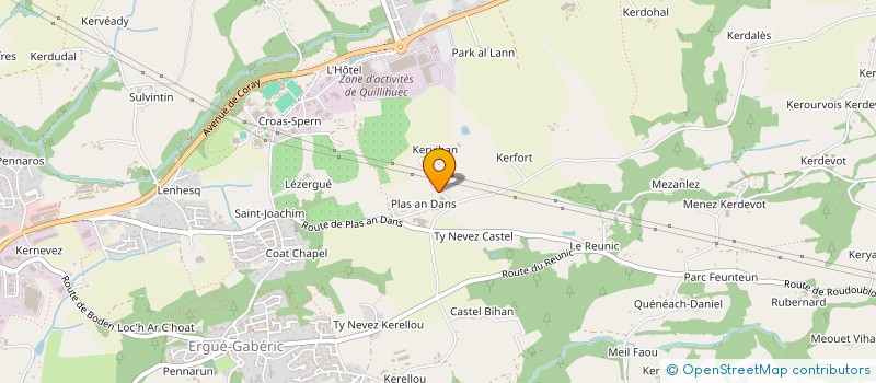 localisation de l'entreprise LES FILMS DU PORZIC  ERGUE-GABERIC