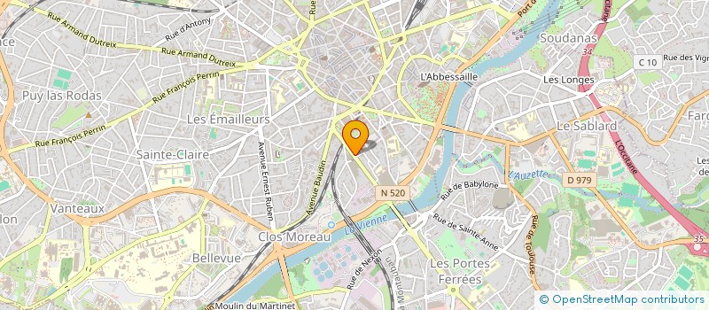 localisation de l'entreprise LES FILMS DU RELIEF à LIMOGES