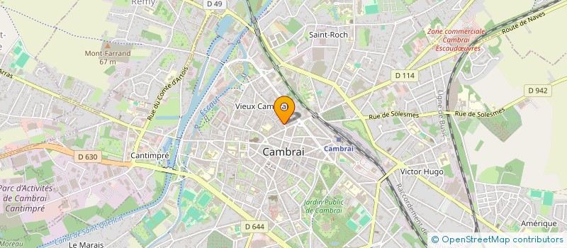 localisation de l'entreprise LES FILMS DU SABLIER  CAMBRAI