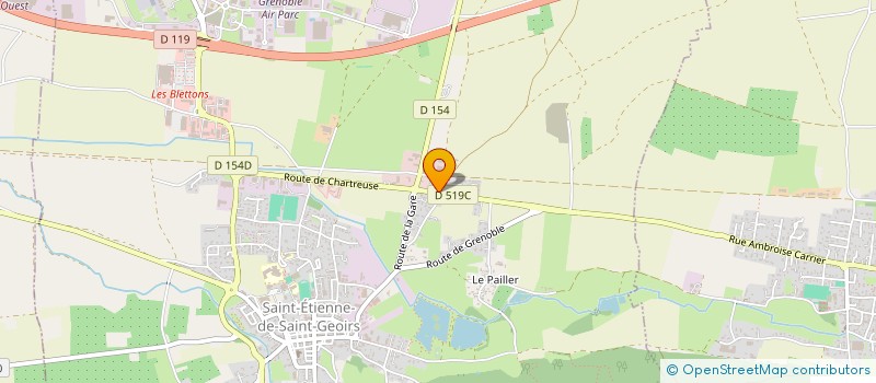 localisation de l'entreprise LES FILMS DU TOURNESOL  SAINT-ETIENNE-DE-SAINT-GEOIRS