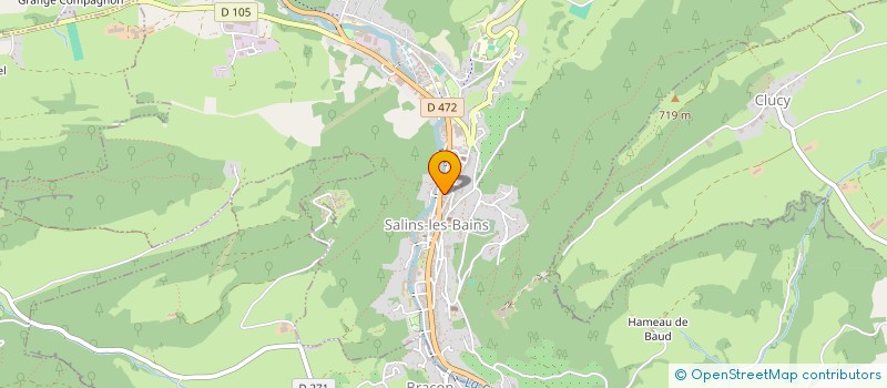 localisation de l'entreprise LES FILMS DU TRIANGLE D'OR  SALINS-LES-BAINS