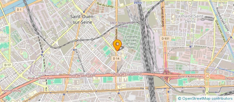 localisation de l'entreprise LES FILMS DU XENON à SAINT-OUEN-SUR-SEINE
