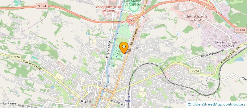 localisation de l'entreprise LES FILMS FLAMINGO  AUCH