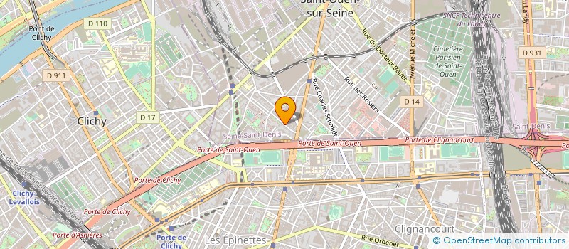 localisation de l'entreprise LES FILMS HAUTS EN COULEUR à SAINT-OUEN-SUR-SEINE