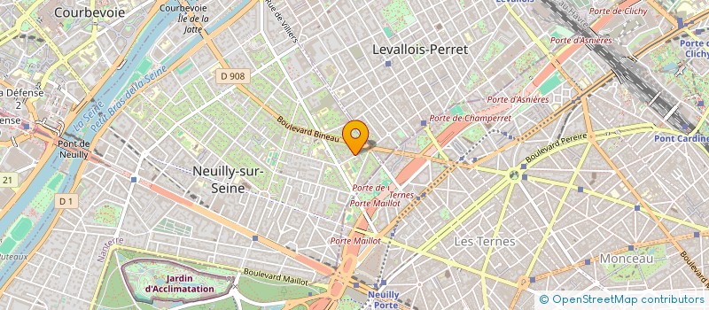 localisation de l'entreprise LES FILMS MICHEL FRANCOIS à NEUILLY-SUR-SEINE