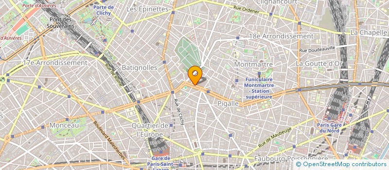 localisation de l'entreprise LES FILMS PK 22  PARIS