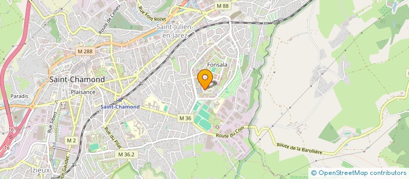 localisation de l'entreprise LES FILMS POUR DEMAIN  SAINT-CHAMOND