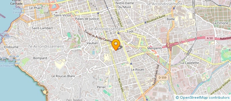 localisation de l'entreprise LES FILMS ROUGES  MARSEILLE